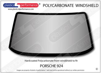 PORSCHE - 924 - Hardcoated Lexan Polycarbonate front windscreen