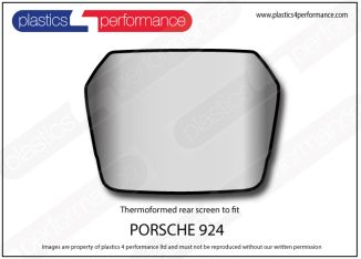 PORSCHE - 924 - Lexan / Makrolon polycarbonate rear screen
