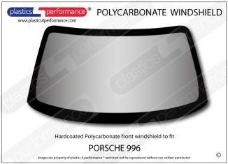 PORSCHE - 996 - Hardcoated Lexan Polycarbonate front windscreen