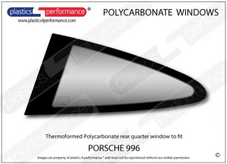 PORSCHE - 996 - Lexan Polycarbonate left rear quarter window