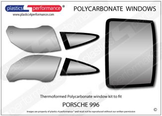 PORSCHE - 996 - Lexan Polycarbonate window kit
