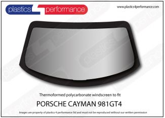 Porsche Cayman 981 GT4 Clubsport Lexan Polycarbonate windows - Plastics ...