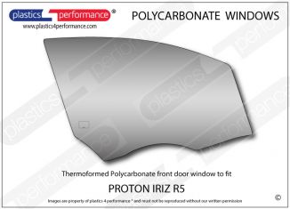 PROTON - IRIZ R5 - Lexan Polycarbonate right front door window