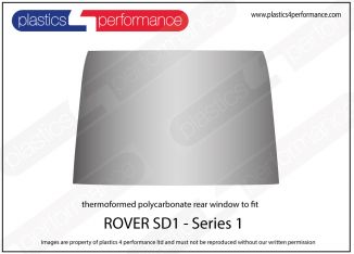 Rover - SD1 (Series 1) - Lexan Polycarbonate rear screen