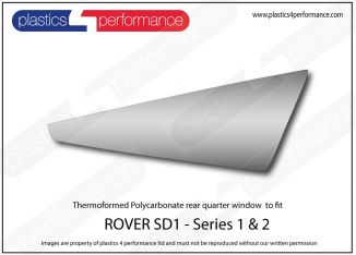 Rover - SD1 (Series 1) - Lexan Polycarbonate right rear quarter window