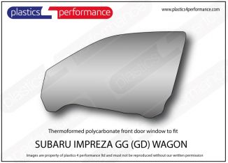 SUBARU - Impreza GG Wagon - Lexan left hand front door window