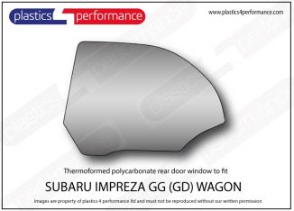 SUBARU - Impreza GG Wagon - Lexan left hand rear door window