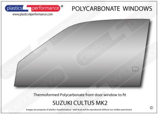 SUZUKI - Cultus MK2 Hatchback - Lexan Polycarbonate left front door window