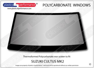 SUZUKI - Swift / Cultus MK2 Hatchback - Lexan Polycarbonate rear screen