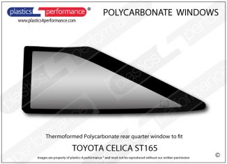 TOYOTA - Celica ST165 - Lexan Polycarbonate left rear quarter window