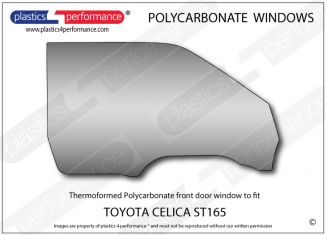 TOYOTA - Celica ST165 - Lexan Polycarbonate right front door window