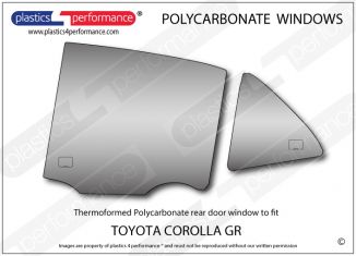 TOYOTA GR Corolla - Lexan Polycarbonate left rear door window