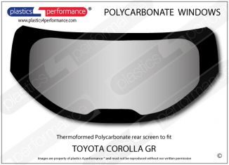 TOYOTA GR Corolla - Lexan Polycarbonate rear screen