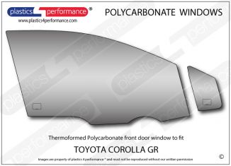 TOYOTA GR Corolla - Lexan Polycarbonate right front door window