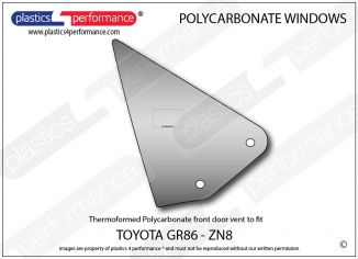 TOYOTA GR86 ZN8 - Lexan Polycarbonate right front vent window