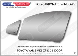 TOYOTA - Yaris MK3 XP130 5dr - Lexan Polycarbonate left front door window