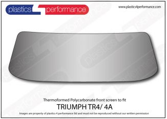 TRIUMPH - TR4 / 4A - Lexan Polycarbonate front windscreen