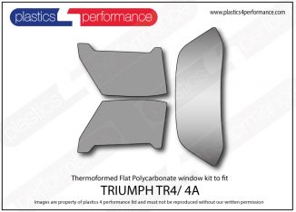 TRIUMPH - TR4 / 4A - Perspex Plexiglas window kit