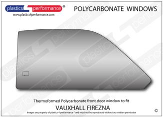 VAUXHALL - Firenza - Lexan Polycarbonate right front door window