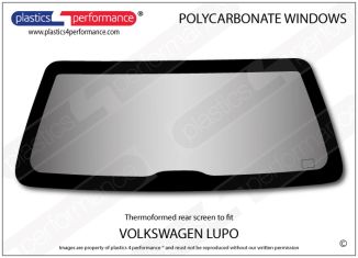 VOLKSWAGEN - Lupo - Lexan Makrolon polycarbonate rear screen