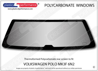 VOLKSWAGEN - Polo MK3F 6N2 - Lexan Polycarbonate rear screen