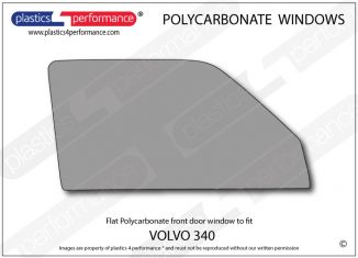 VOLVO - 340 - Lexan Polycarbonate right front door window