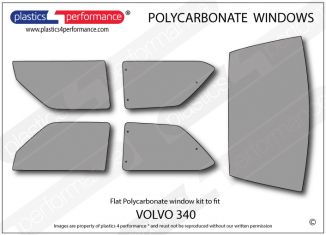 VOLVO - 340 - Lexan Polycarbonate window kit