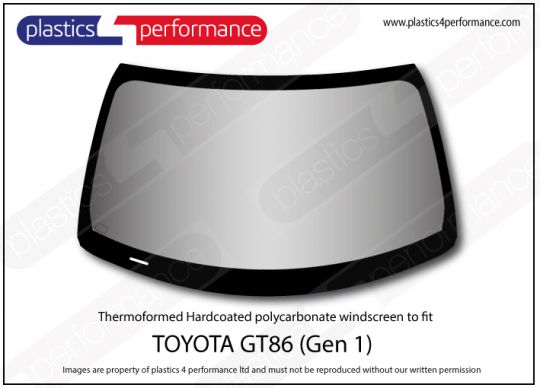 TOYOTA GT86 - Lexan Polycarbonate front windscreen