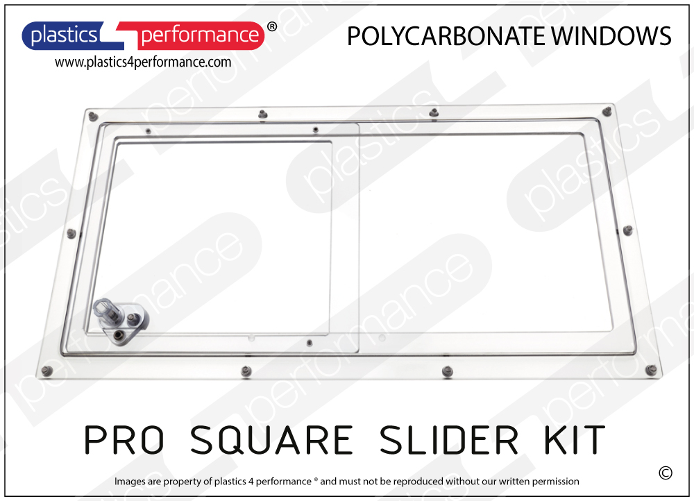  Lexan Polycarbonate window slider kit                                                            