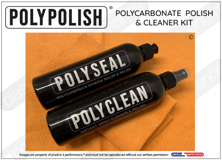  Polycarbonate window polish , Perspex polish, Acrylic polish, Lexan Polish, Makrolon polish, Plexiglass polish  and cleaner kit                                                           