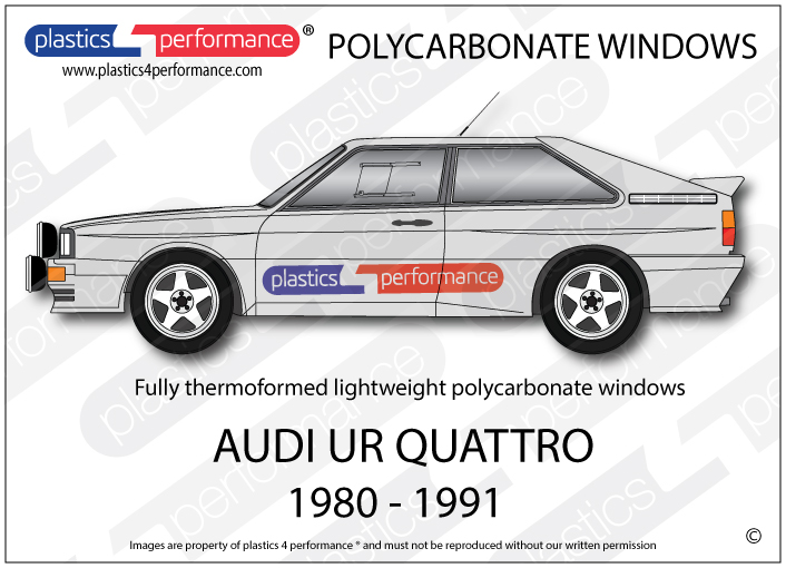 AUDI - UR Quattro - Lexan Polycarbonate window kit